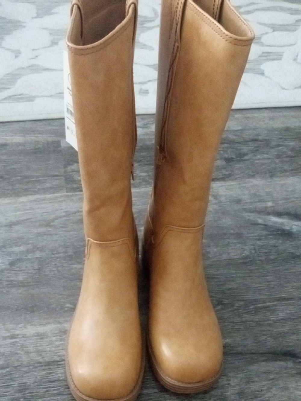 Tan Mid-calf Riding Boots - Picture 10 of 10